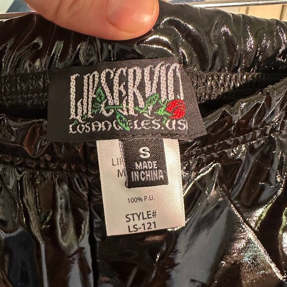 Lip Service 4-Way Stretch PVC Leggings in Black - Picture 4 of 4